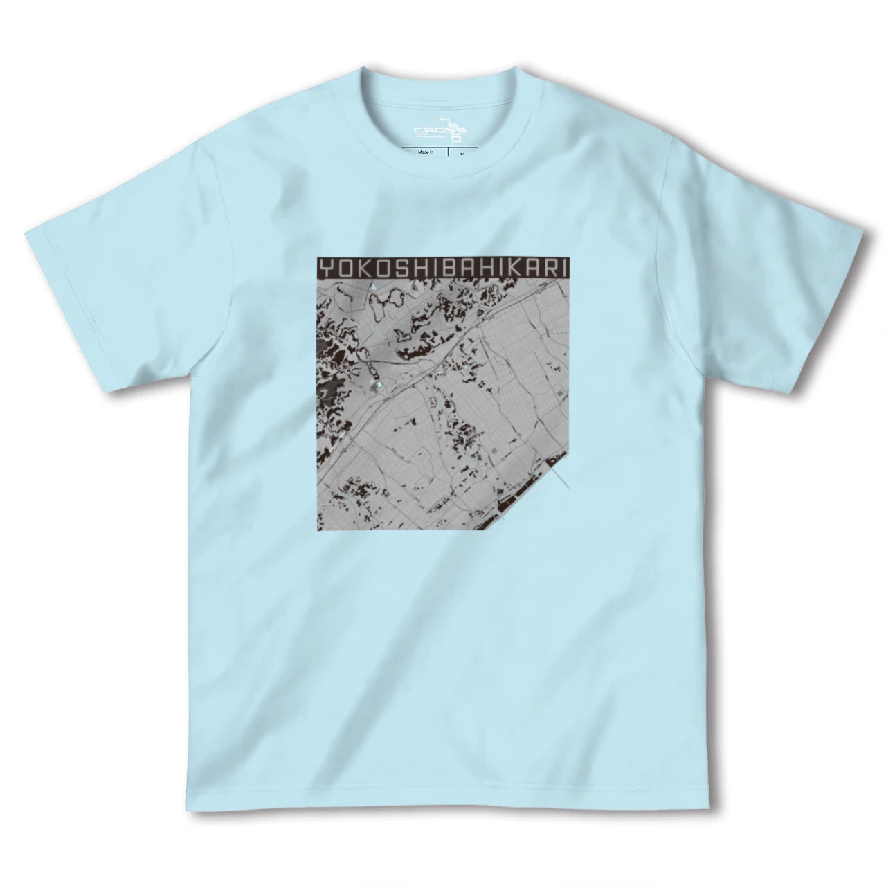 【横芝光(千葉県)】地図柄ヘビーウェイトTシャツ