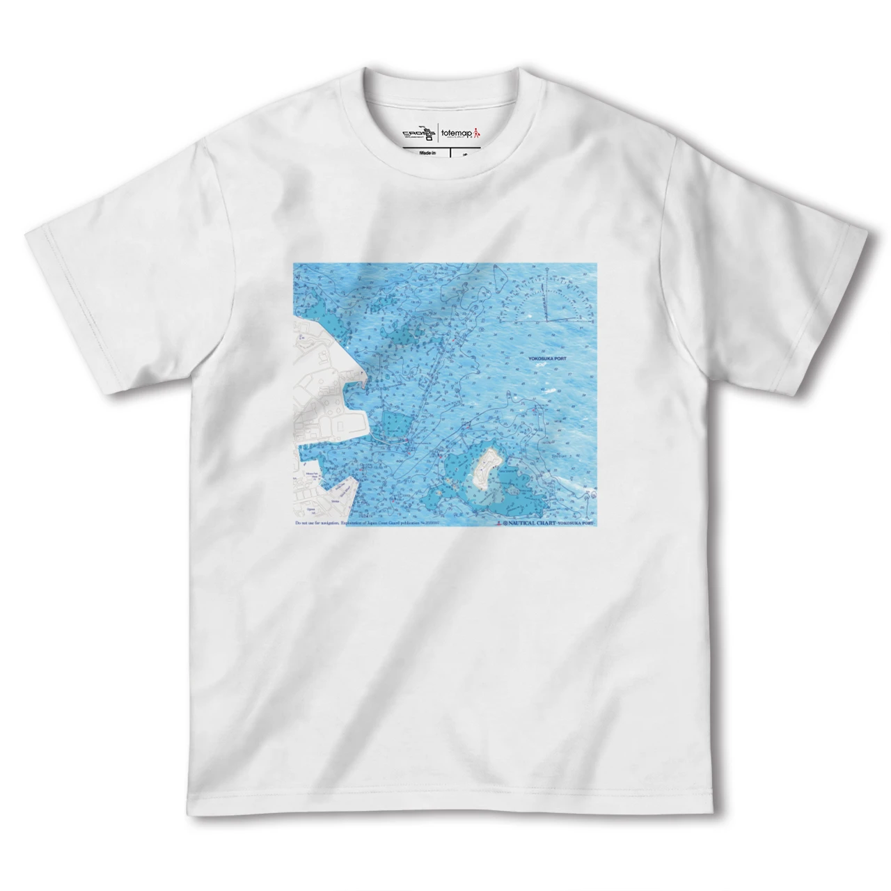 【横須賀港(神奈川県)】海図Tシャツ