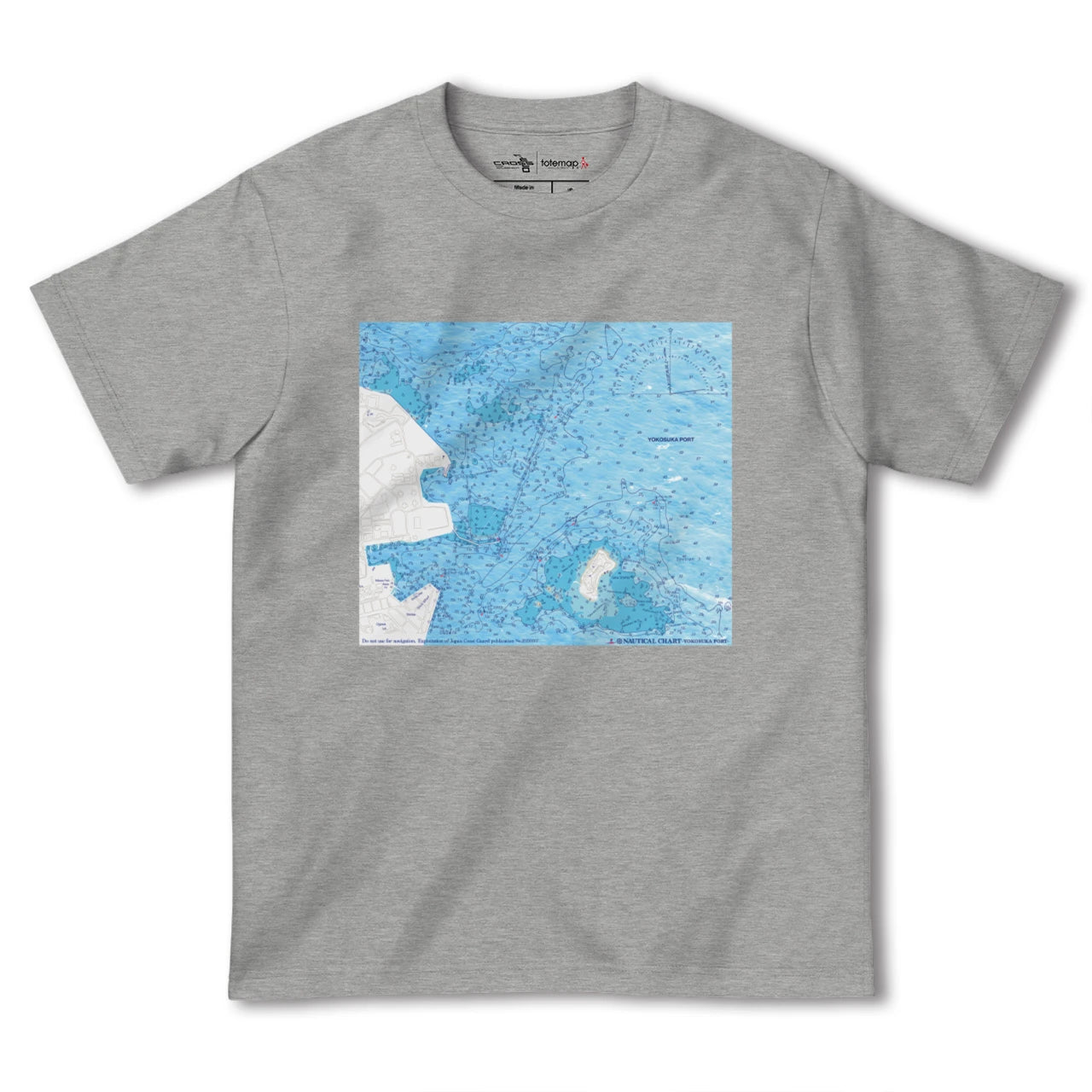 【横須賀港(神奈川県)】海図Tシャツ