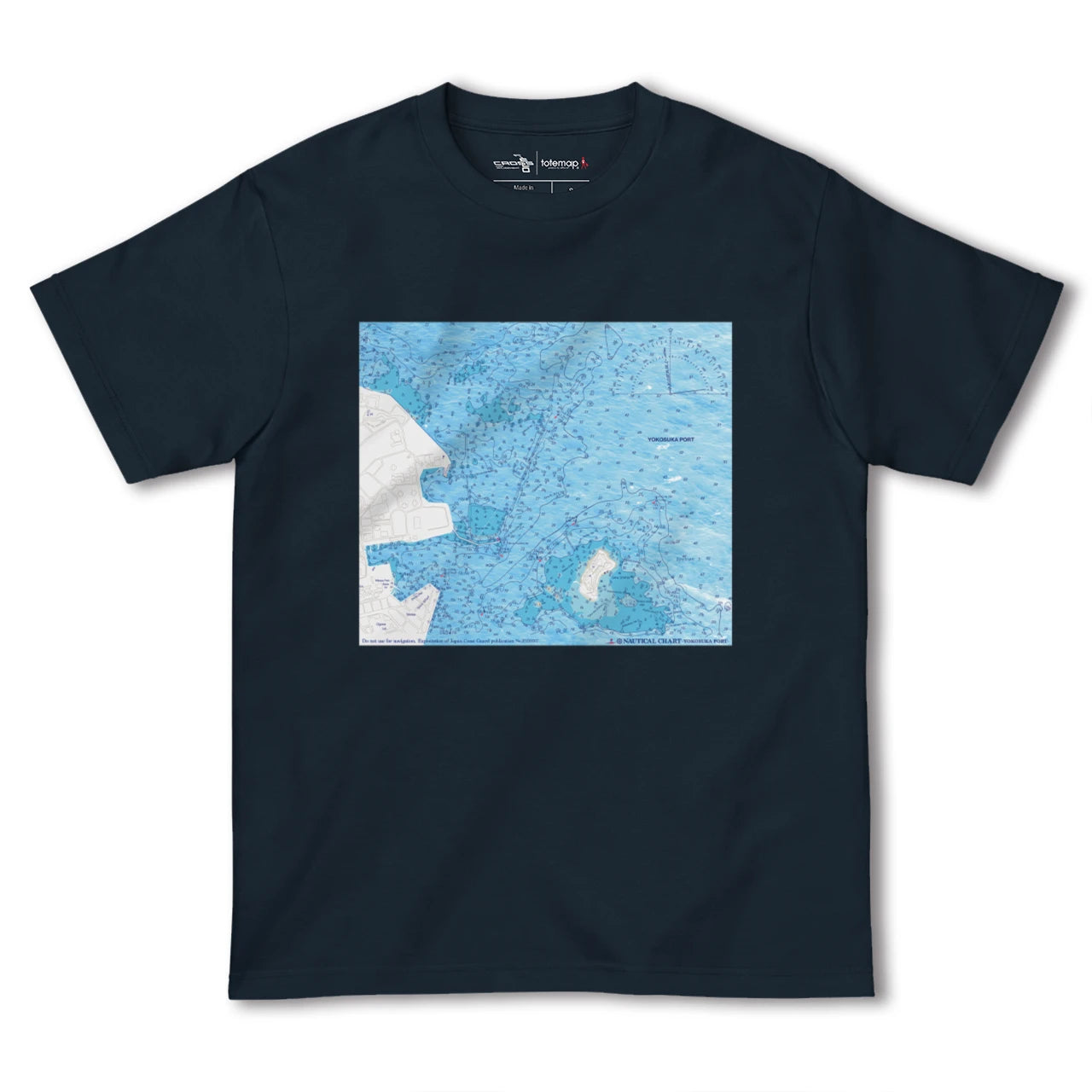 【横須賀港(神奈川県)】海図Tシャツ