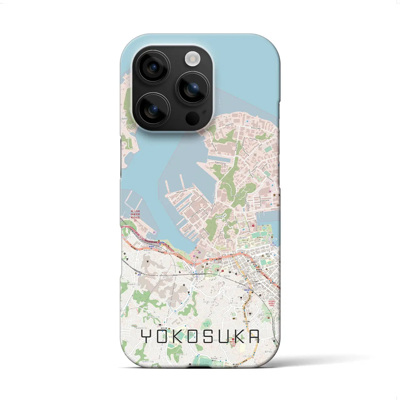 【横須賀(神奈川県)】地図柄iPhoneケース(バックカバータイプ)