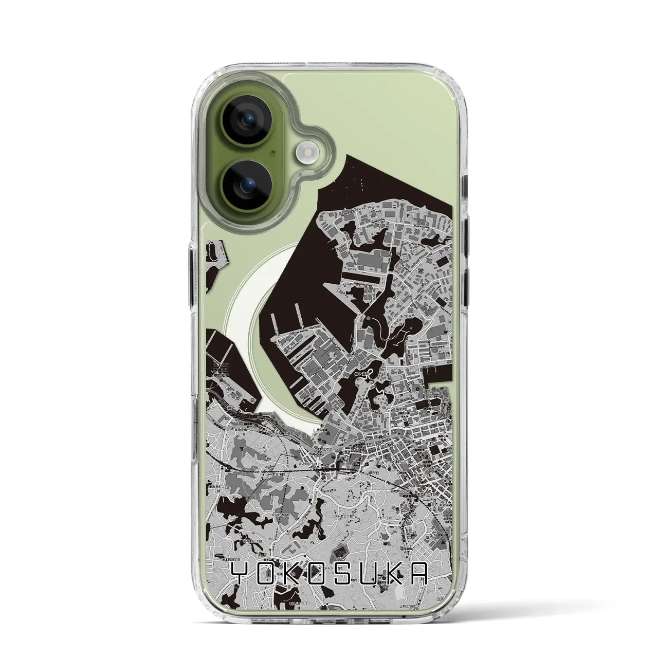 【横須賀(神奈川県)】地図柄iPhoneケース(MagSafeタイプ)