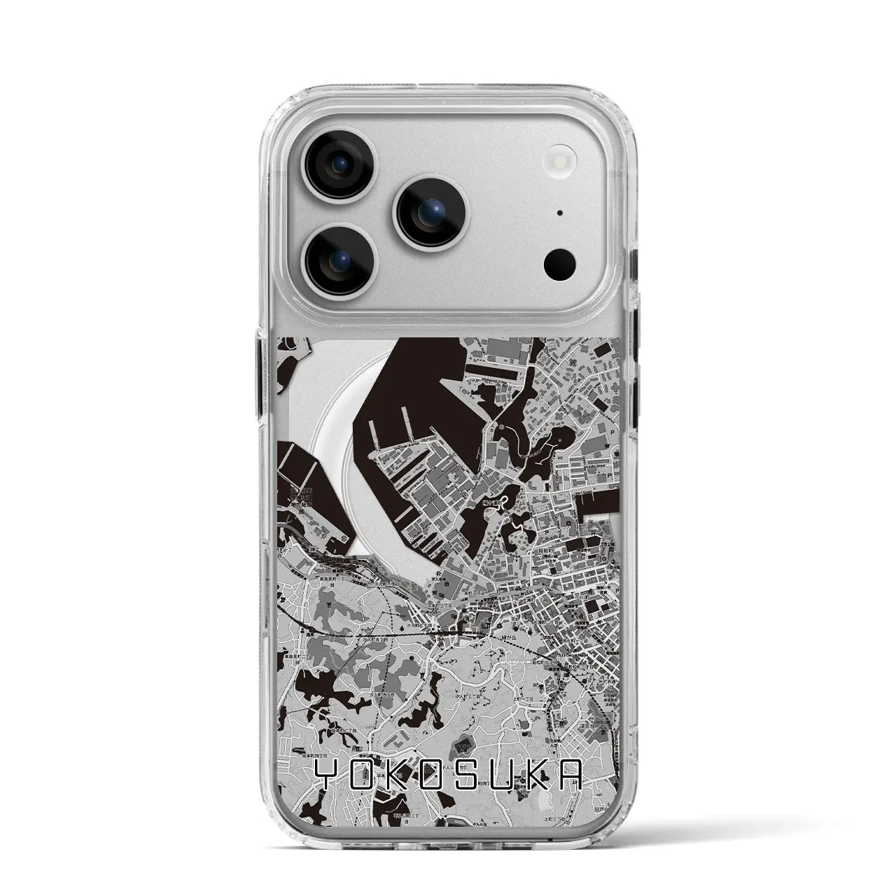 【横須賀(神奈川県)】地図柄iPhoneケース(MagSafeタイプ)