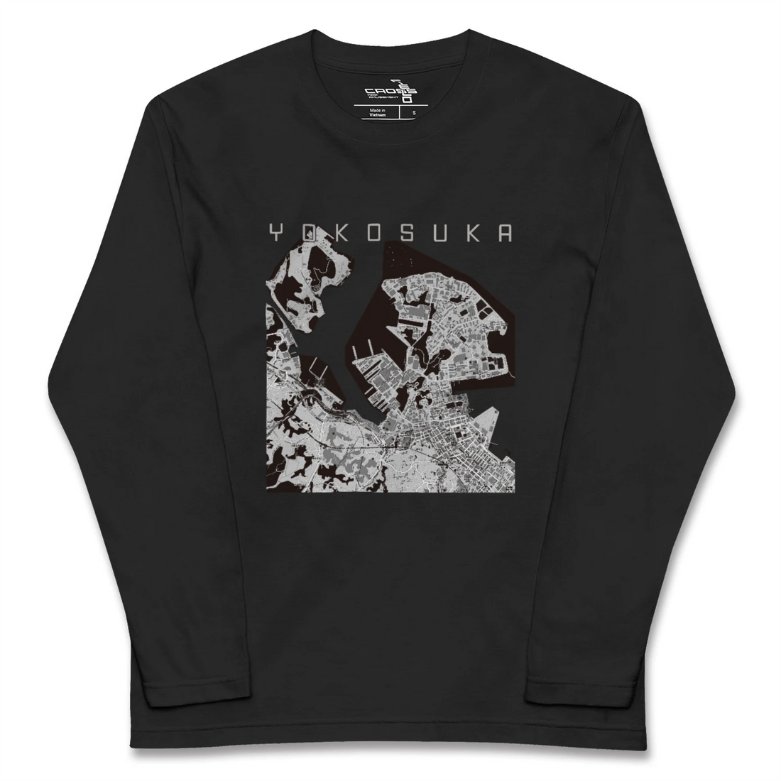【横須賀(神奈川県)】地図柄ロングスリーブTシャツ
