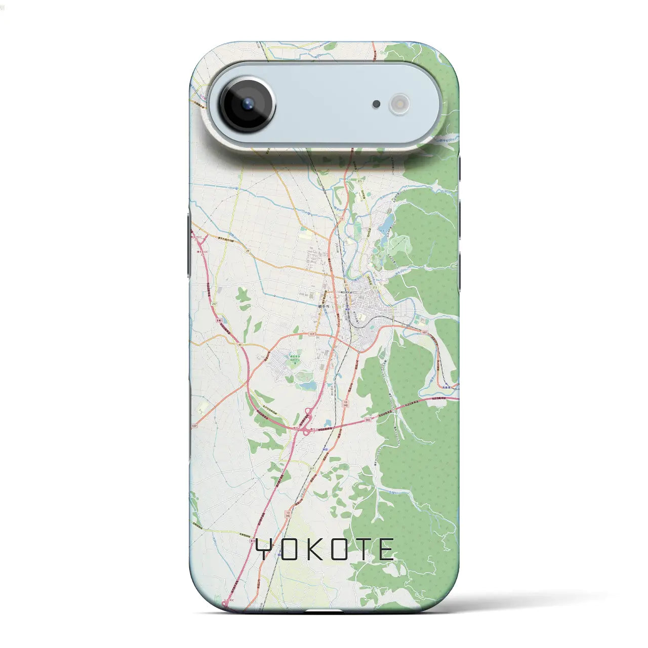 【横手(秋田県)】地図柄iPhoneケース(バックカバータイプ)