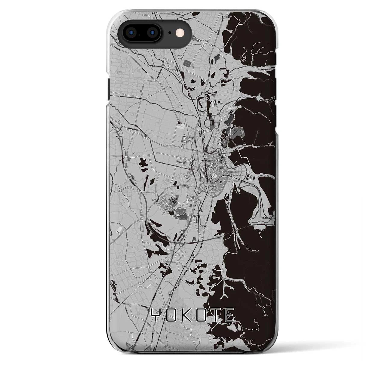 【横手(秋田県)】地図柄iPhoneケース(クリアタイプ)