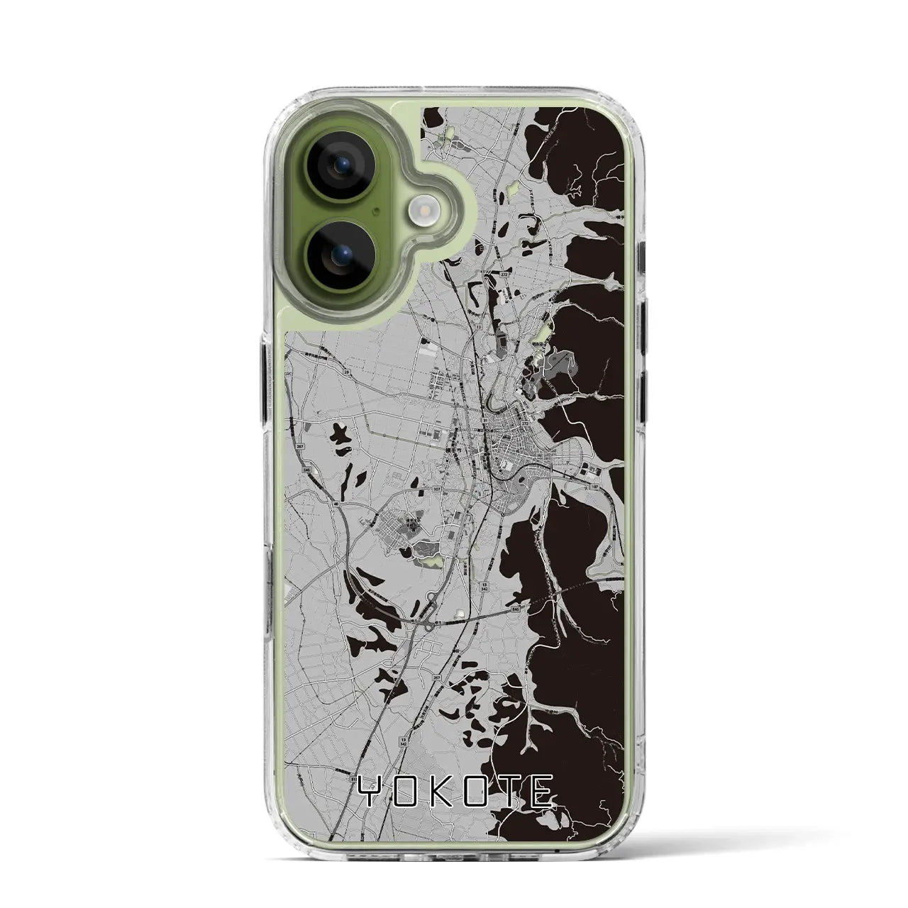 【横手(秋田県)】地図柄iPhoneケース(MagSafeタイプ)