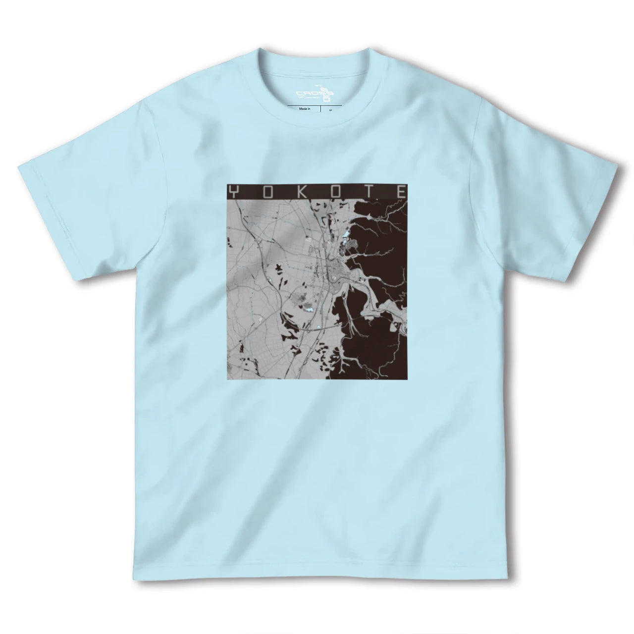 【横手(秋田県)】地図柄ヘビーウェイトTシャツ