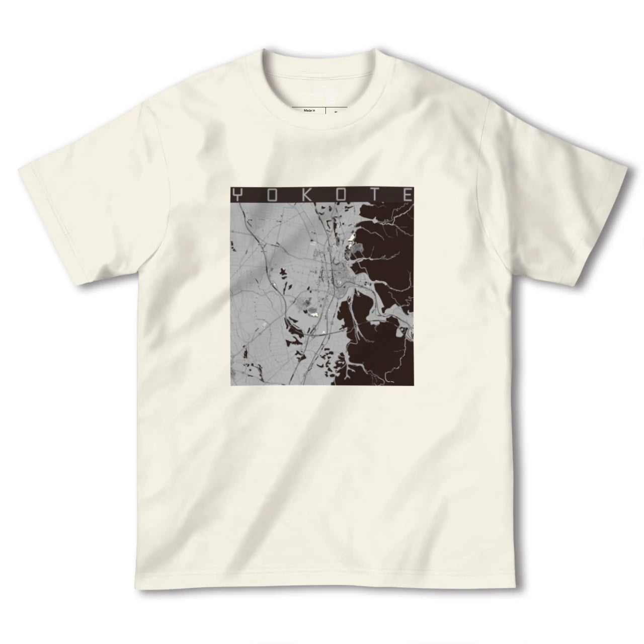 【横手(秋田県)】地図柄ヘビーウェイトTシャツ