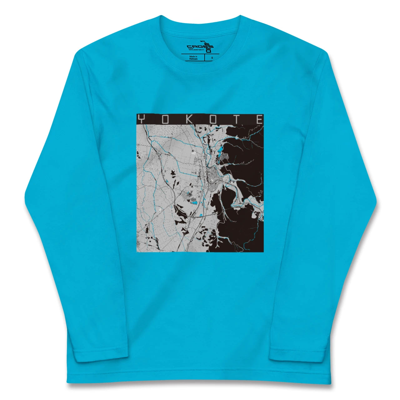 【横手(秋田県)】地図柄ロングスリーブTシャツ