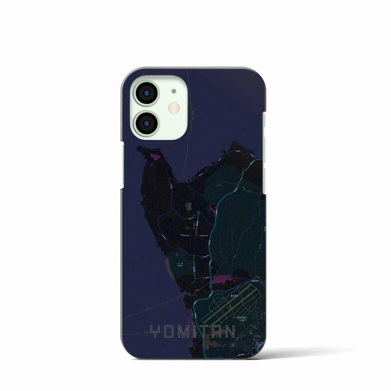 【読谷(沖縄県)】地図柄iPhoneケース(バックカバータイプ)