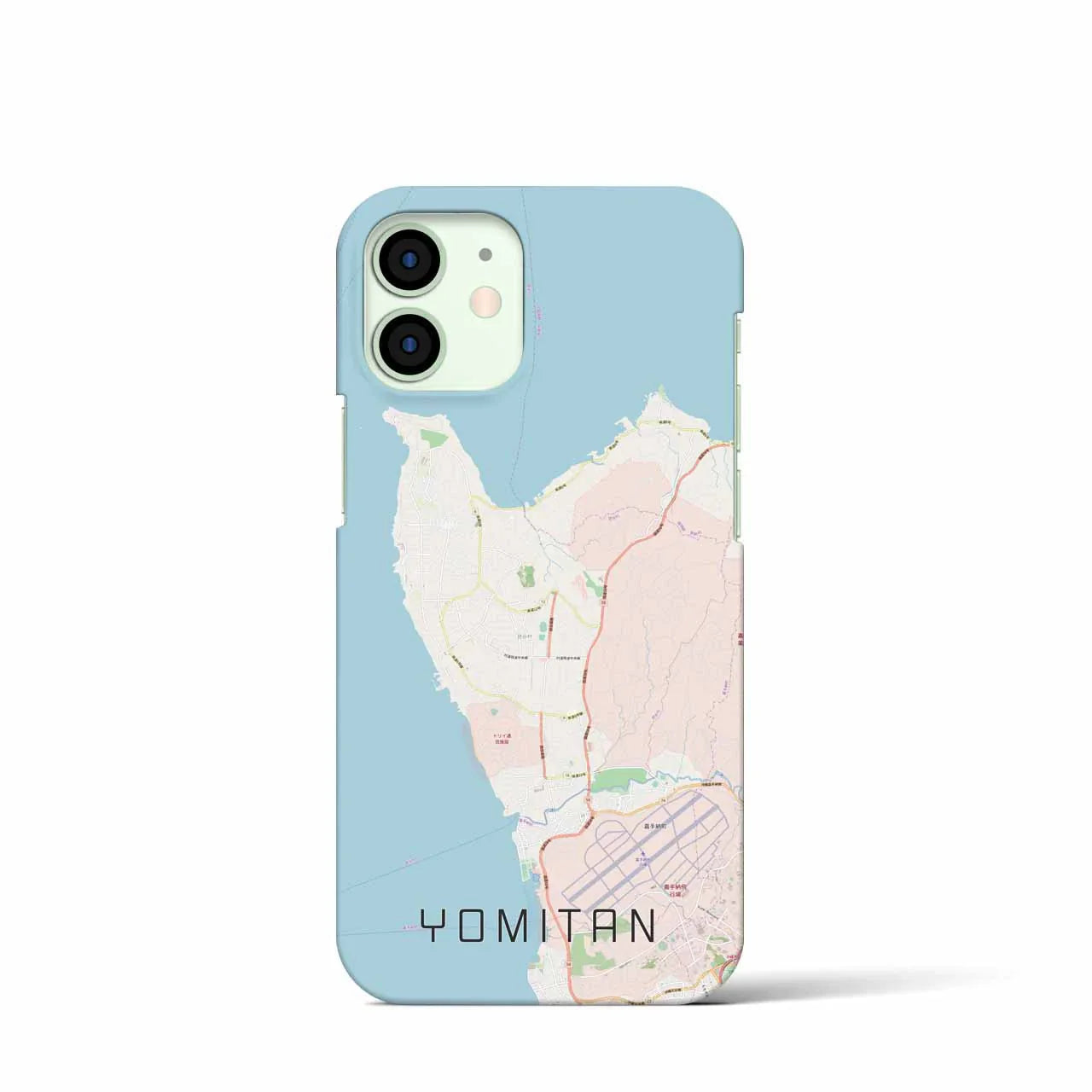 【読谷(沖縄県)】地図柄iPhoneケース(バックカバータイプ)