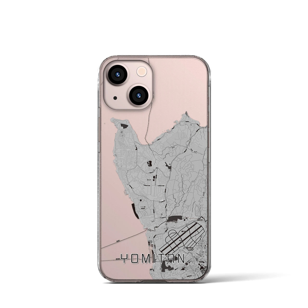 【読谷(沖縄県)】地図柄iPhoneケース(クリアタイプ)
