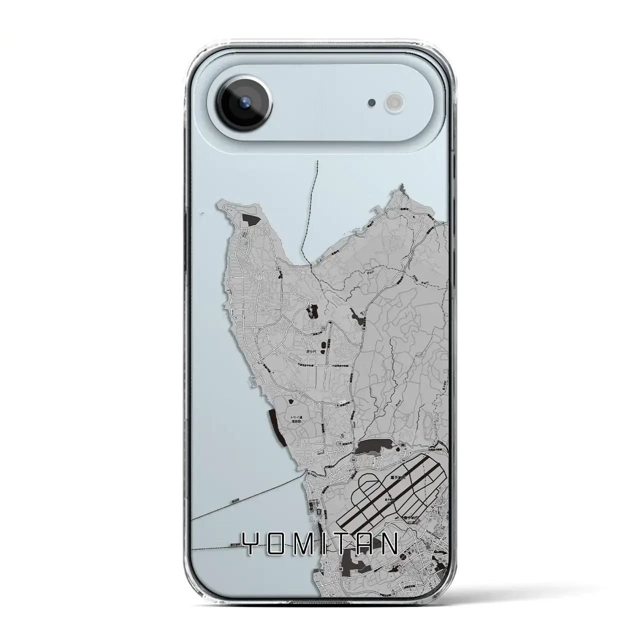 【読谷(沖縄県)】地図柄iPhoneケース(クリアタイプ)