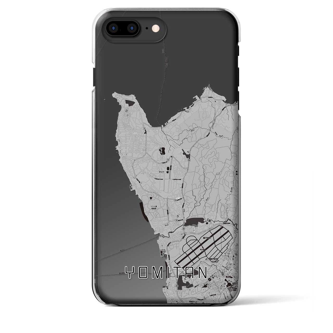 【読谷(沖縄県)】地図柄iPhoneケース(クリアタイプ)