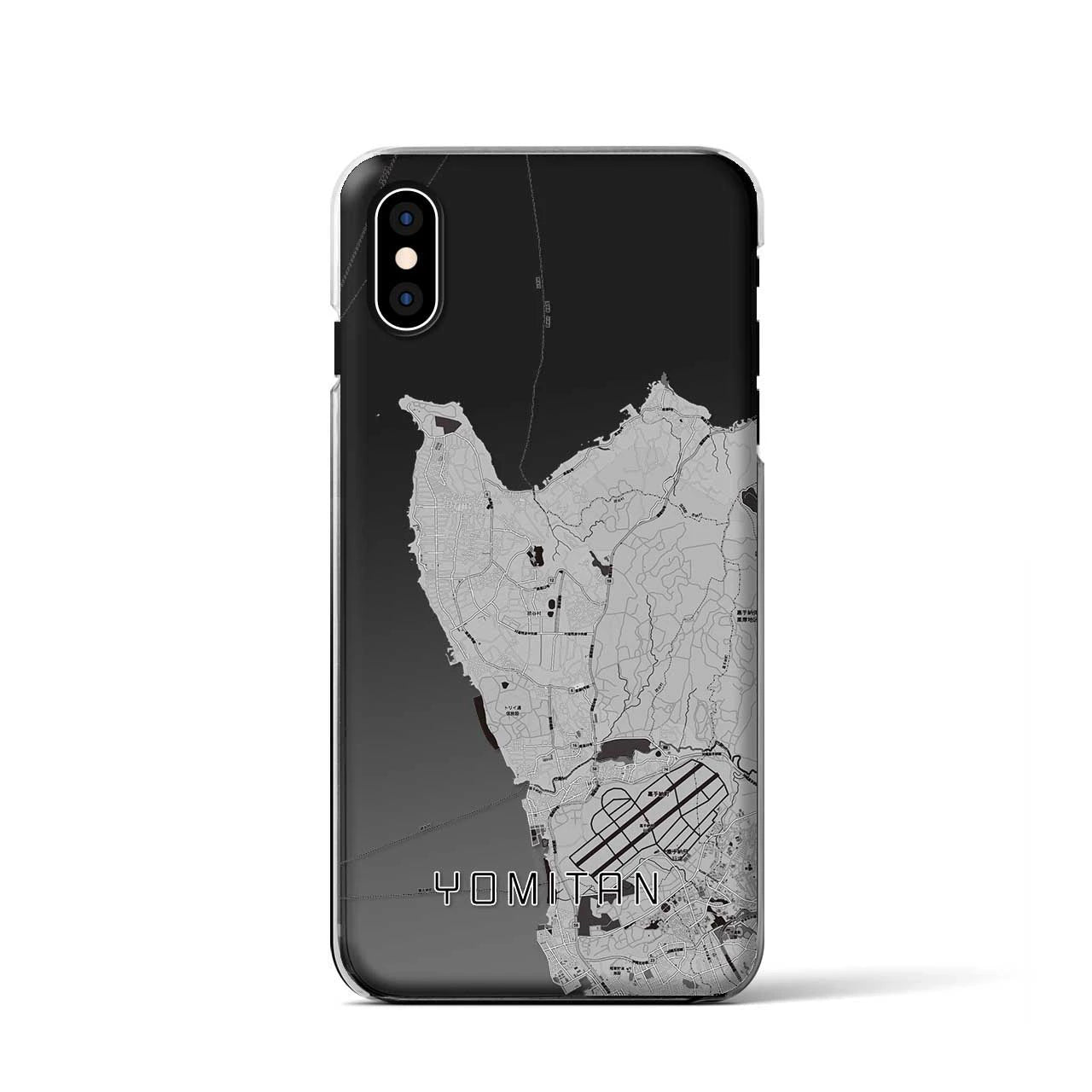 【読谷(沖縄県)】地図柄iPhoneケース(クリアタイプ)