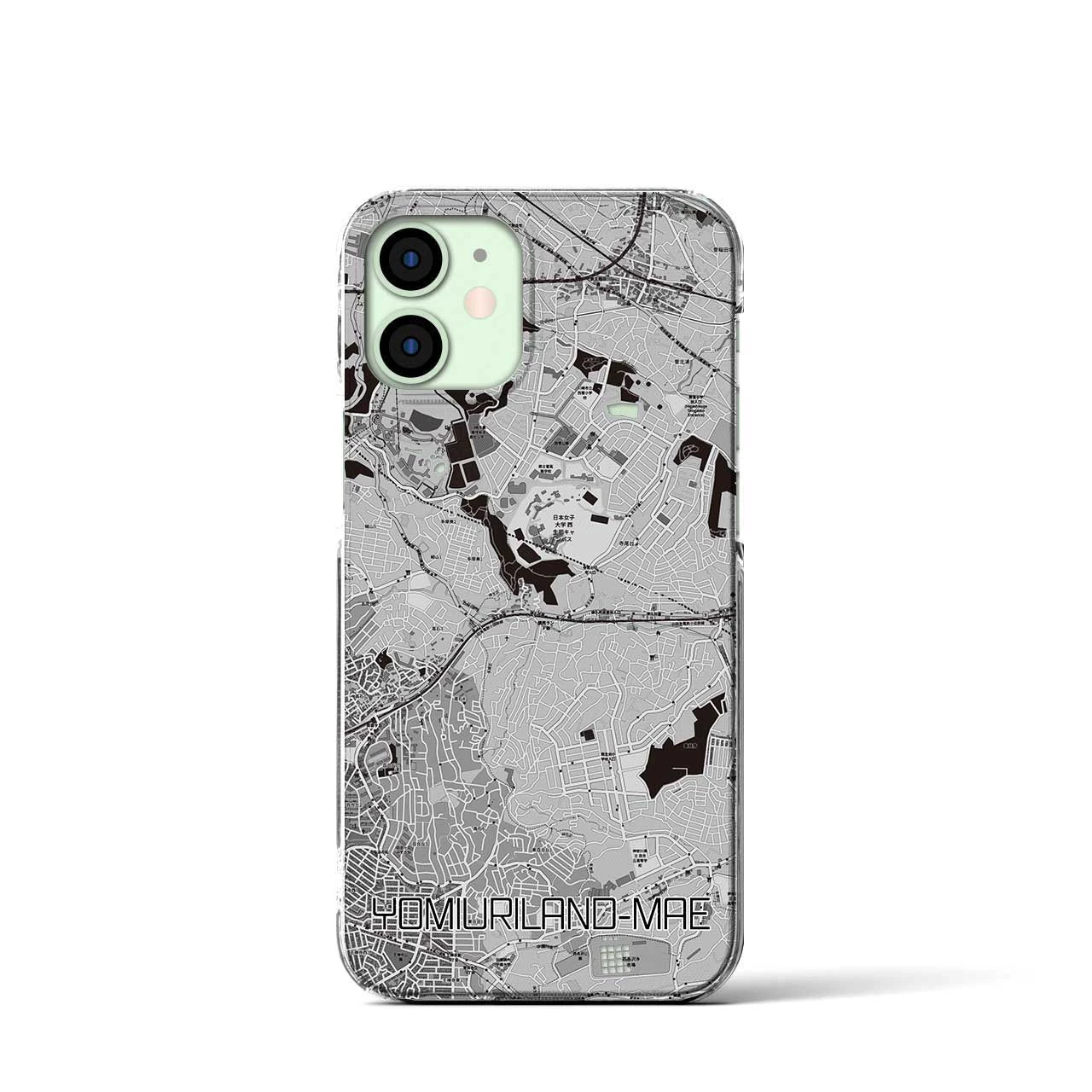 【読売ランド前(神奈川県)】地図柄iPhoneケース(クリアタイプ)