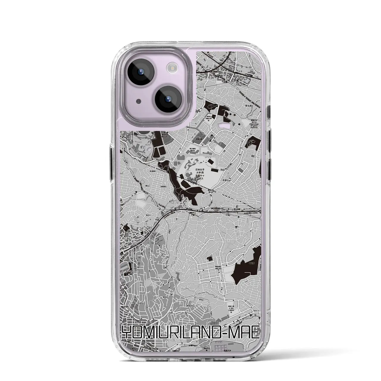 【読売ランド前(神奈川県)】地図柄iPhoneケース(MagSafeタイプ)