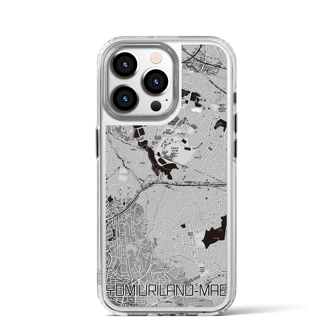 【読売ランド前(神奈川県)】地図柄iPhoneケース(MagSafeタイプ)