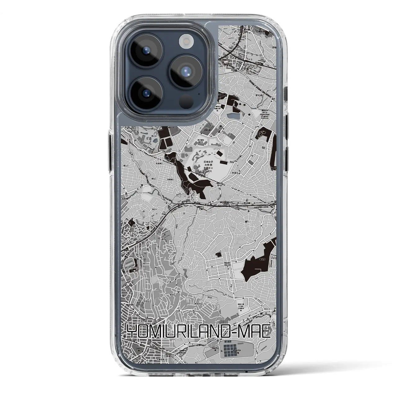 【読売ランド前(神奈川県)】地図柄iPhoneケース(MagSafeタイプ)
