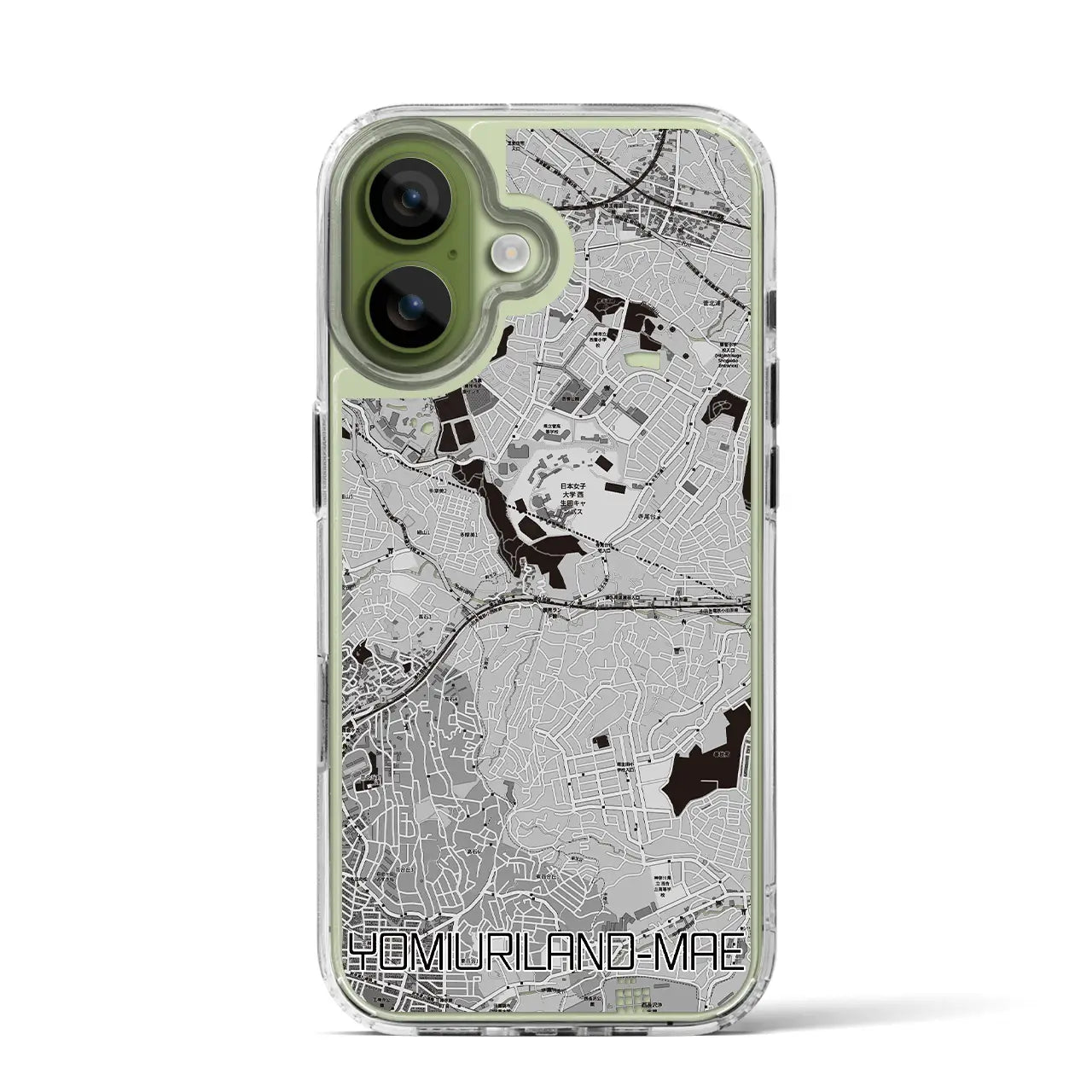 【読売ランド前(神奈川県)】地図柄iPhoneケース(MagSafeタイプ)