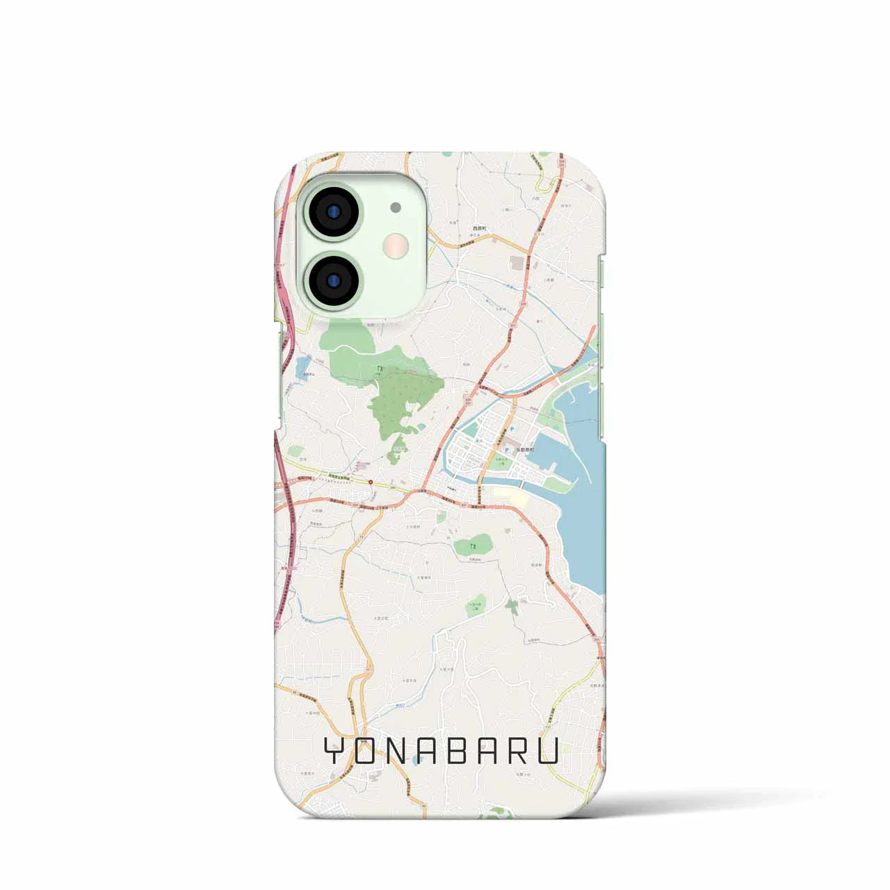 【与那原(沖縄県)】地図柄iPhoneケース(バックカバータイプ)