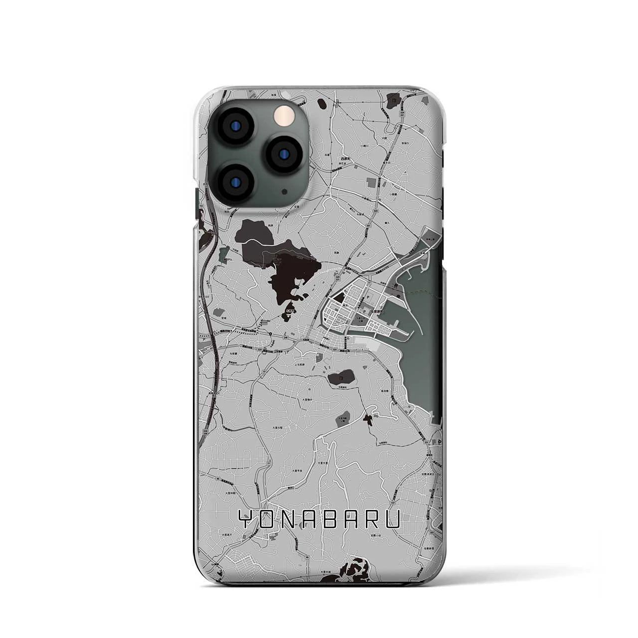 【与那原(沖縄県)】地図柄iPhoneケース(クリアタイプ)