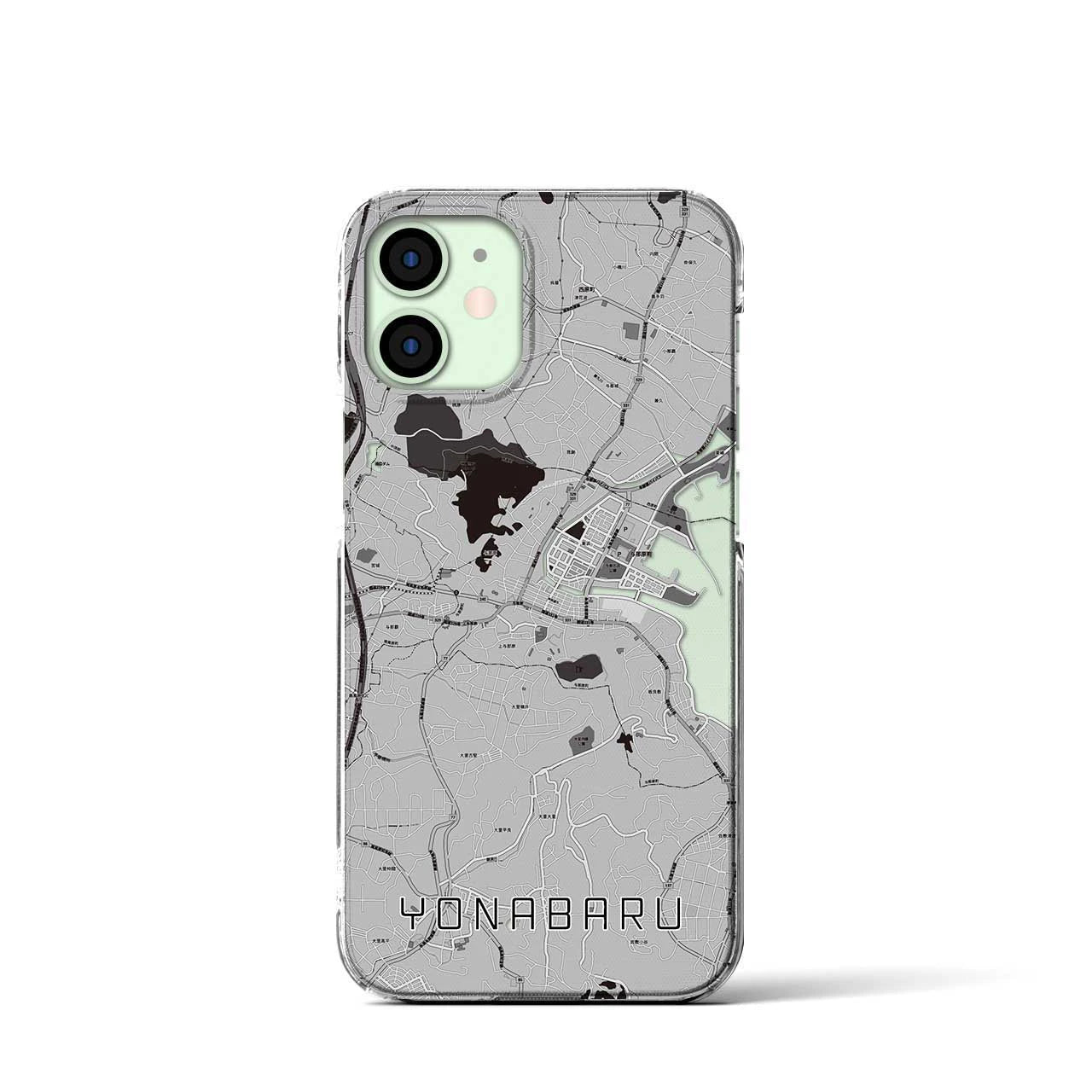 【与那原(沖縄県)】地図柄iPhoneケース(クリアタイプ)