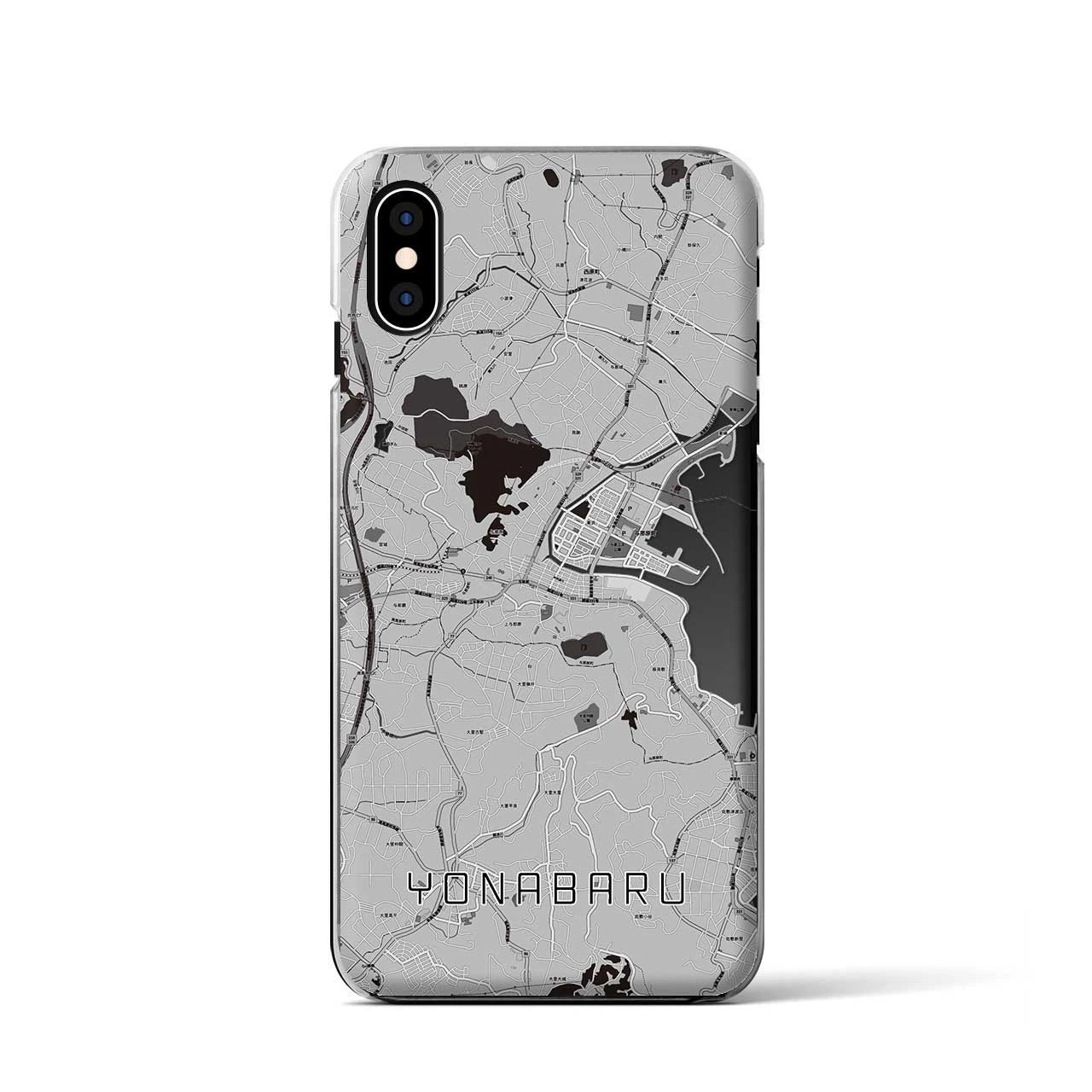 【与那原(沖縄県)】地図柄iPhoneケース(クリアタイプ)