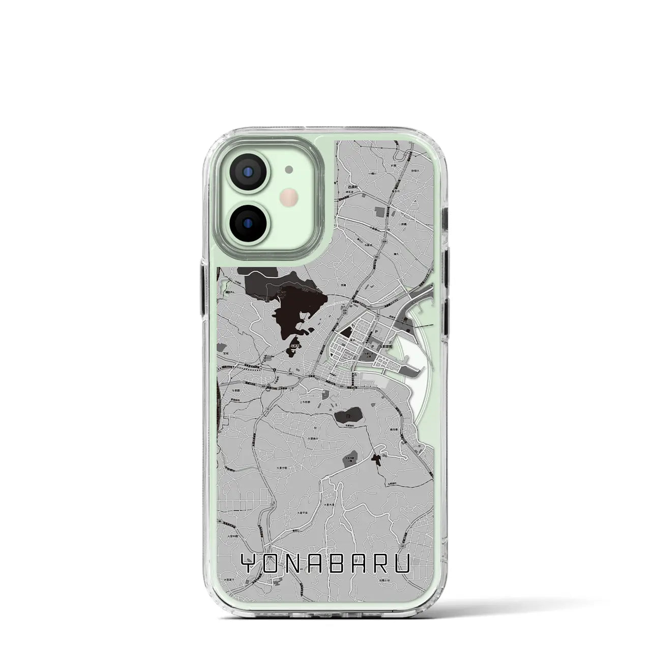 【与那原(沖縄県)】地図柄iPhoneケース(MagSafeタイプ)