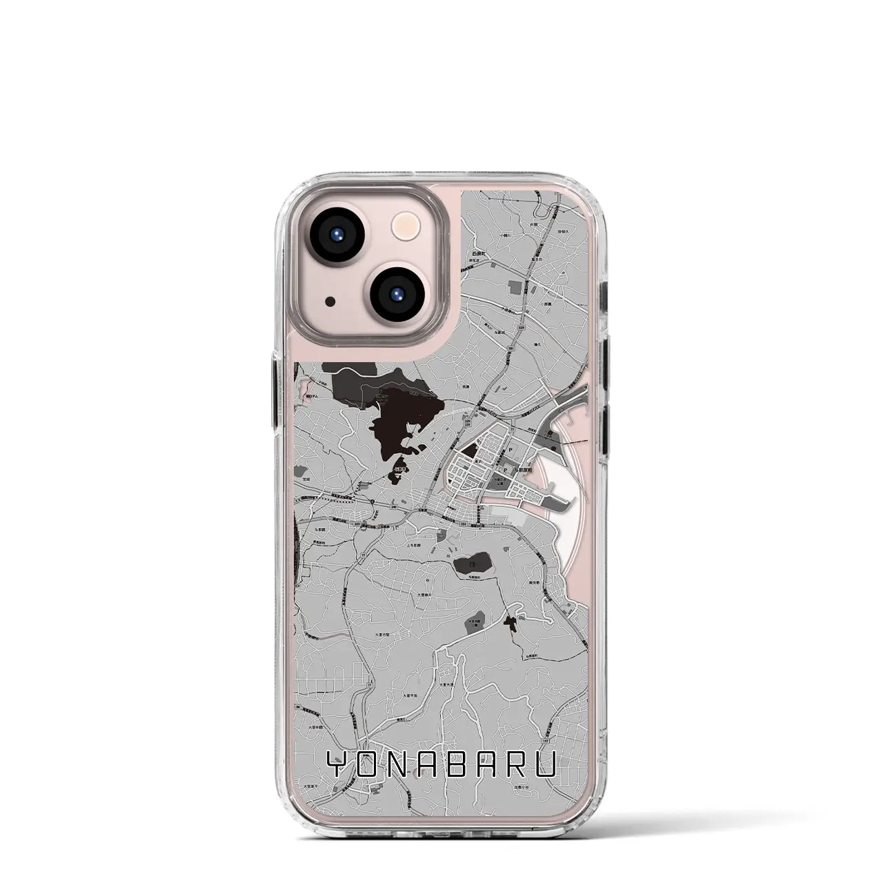 【与那原(沖縄県)】地図柄iPhoneケース(MagSafeタイプ)