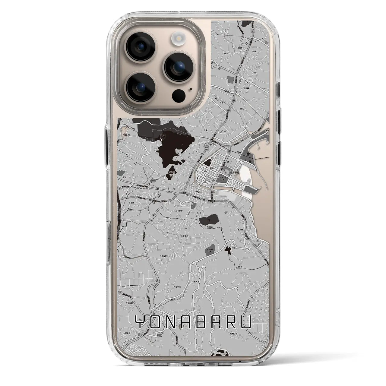 【与那原(沖縄県)】地図柄iPhoneケース(MagSafeタイプ)