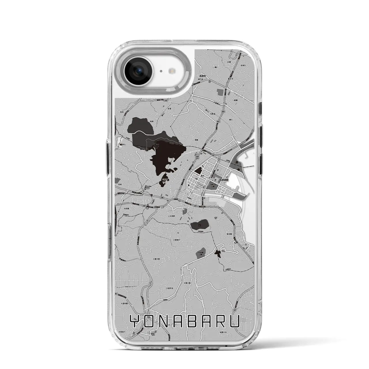 【与那原(沖縄県)】地図柄iPhoneケース(MagSafeタイプ)