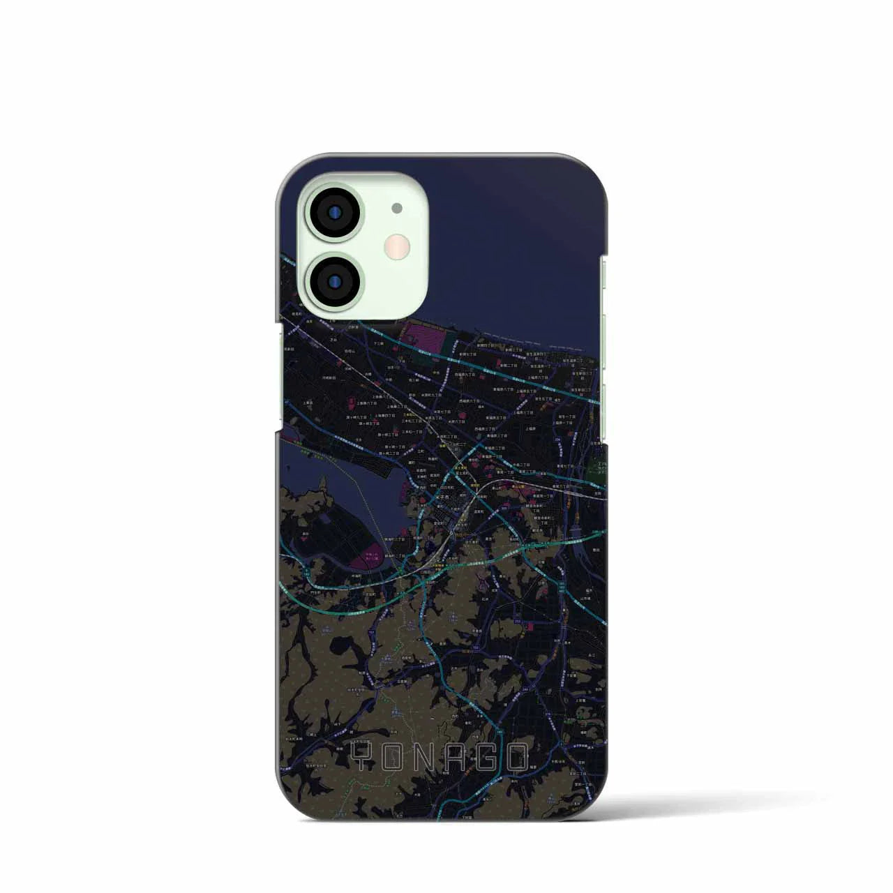 【米子(鳥取県)】地図柄iPhoneケース(バックカバータイプ)