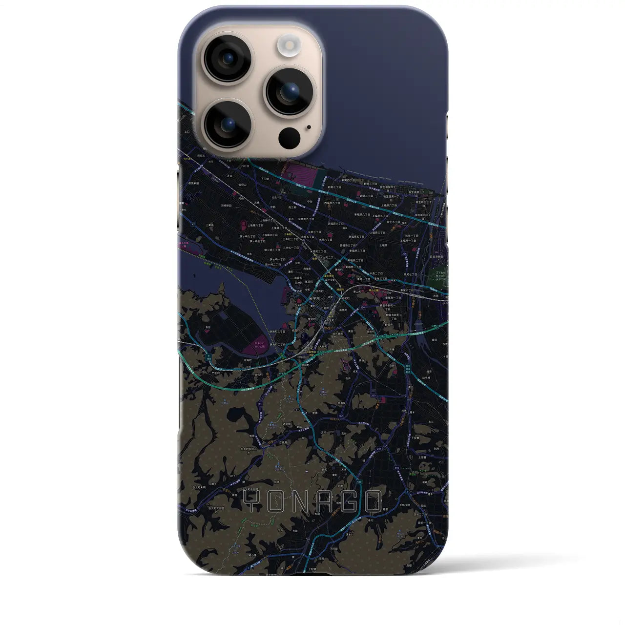 【米子(鳥取県)】地図柄iPhoneケース(バックカバータイプ)