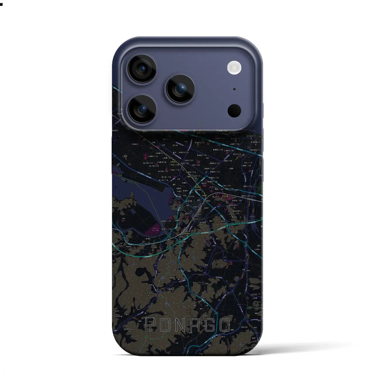 【米子(鳥取県)】地図柄iPhoneケース(バックカバータイプ)