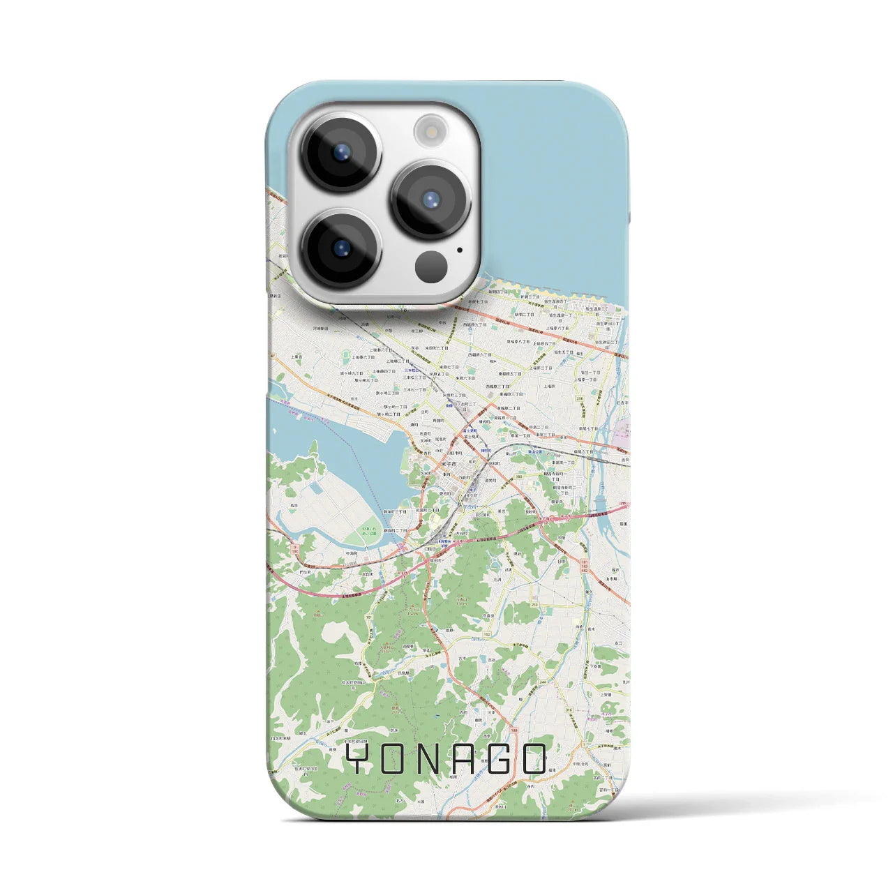 【米子(鳥取県)】地図柄iPhoneケース(バックカバータイプ)