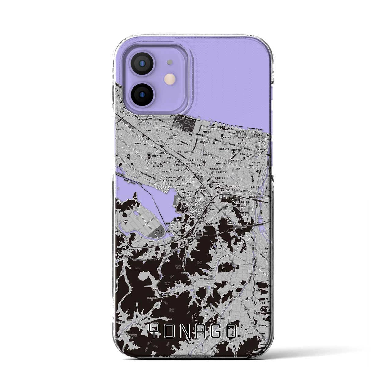 【米子(鳥取県)】地図柄iPhoneケース(クリアタイプ)