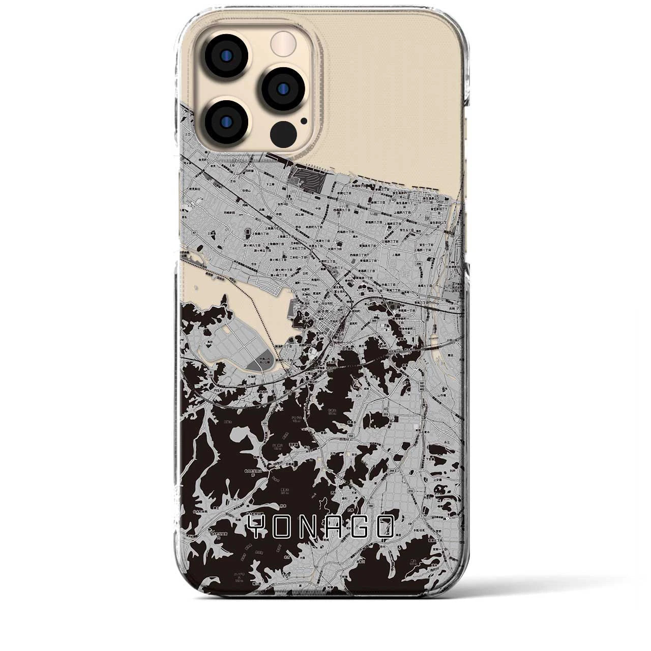 【米子(鳥取県)】地図柄iPhoneケース(クリアタイプ)