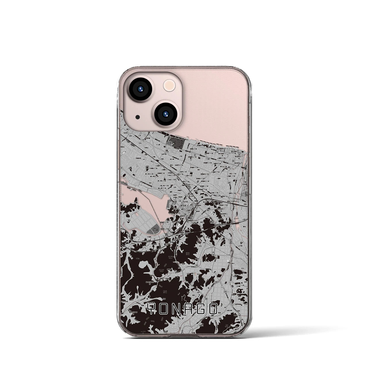 【米子(鳥取県)】地図柄iPhoneケース(クリアタイプ)