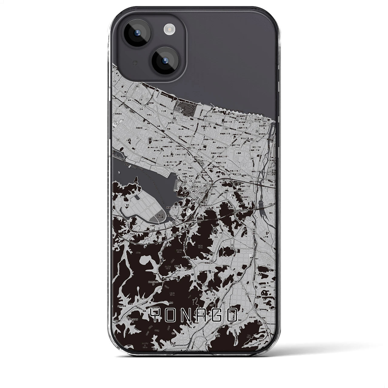 【米子(鳥取県)】地図柄iPhoneケース(クリアタイプ)