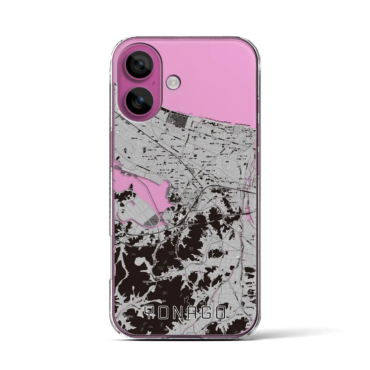 【米子(鳥取県)】地図柄iPhoneケース(クリアタイプ)