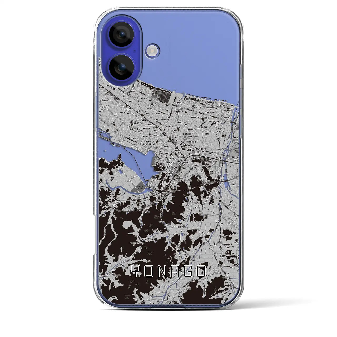 【米子(鳥取県)】地図柄iPhoneケース(クリアタイプ)