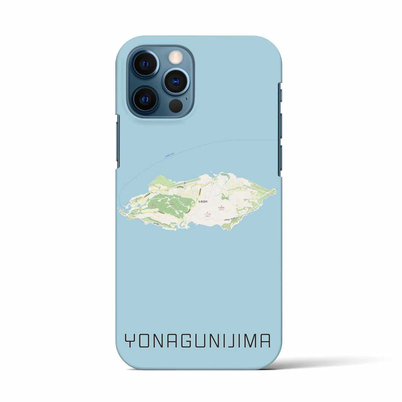 【与那国島(沖縄県)】地図柄iPhoneケース(バックカバータイプ)