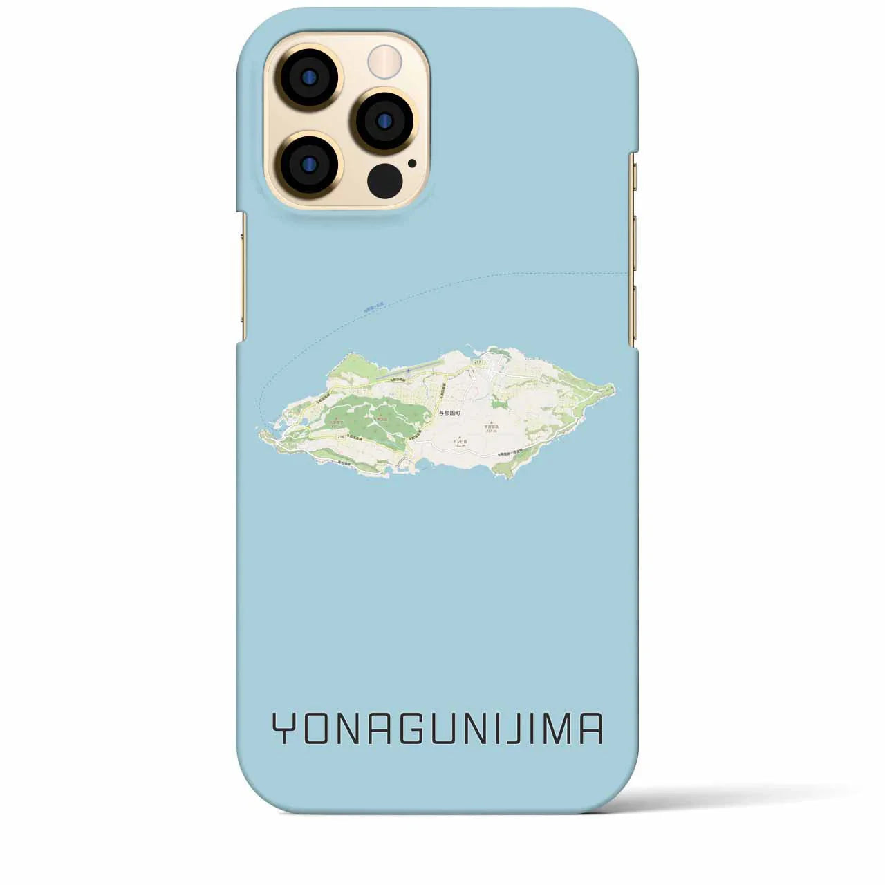 【与那国島(沖縄県)】地図柄iPhoneケース(バックカバータイプ)