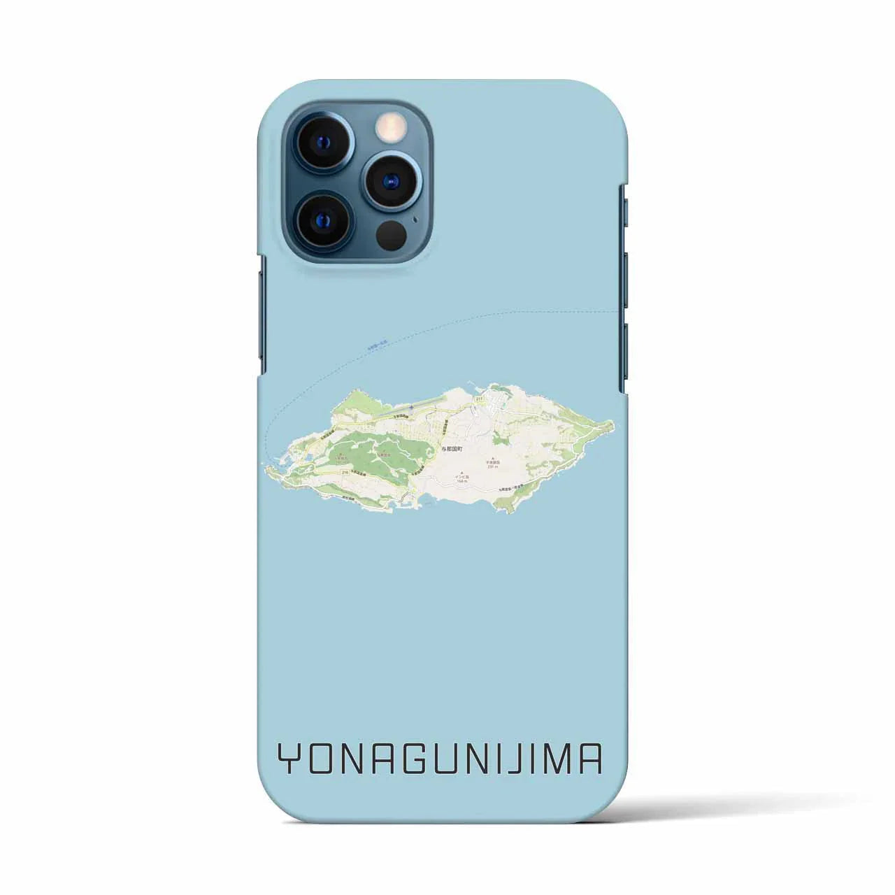 【与那国島(沖縄県)】地図柄iPhoneケース(バックカバータイプ)