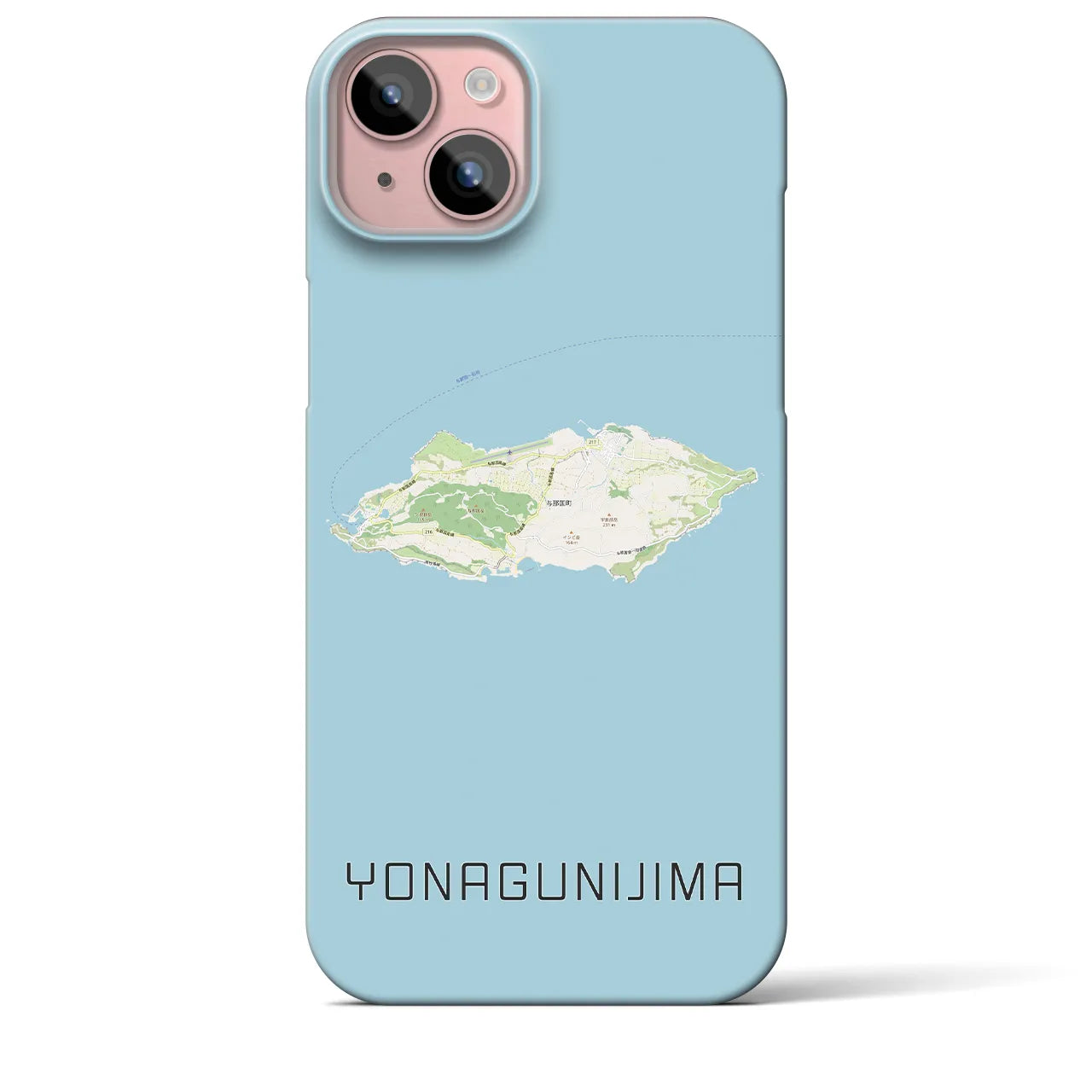 【与那国島(沖縄県)】地図柄iPhoneケース(バックカバータイプ)