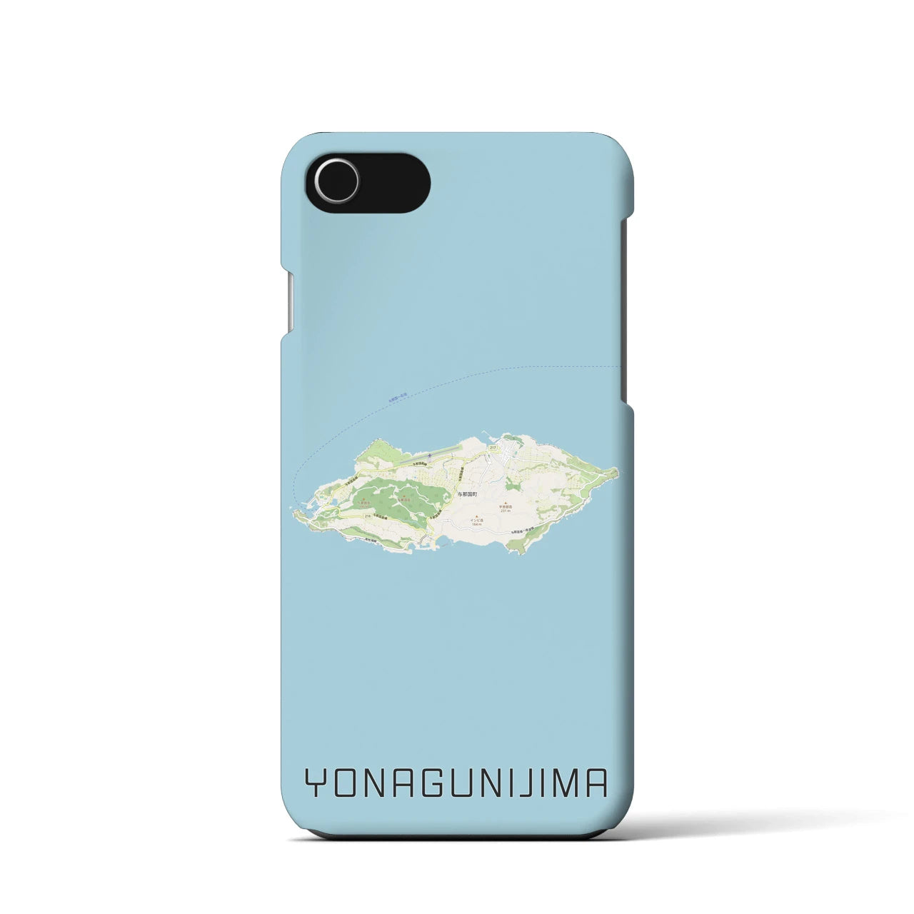 【与那国島(沖縄県)】地図柄iPhoneケース(バックカバータイプ)