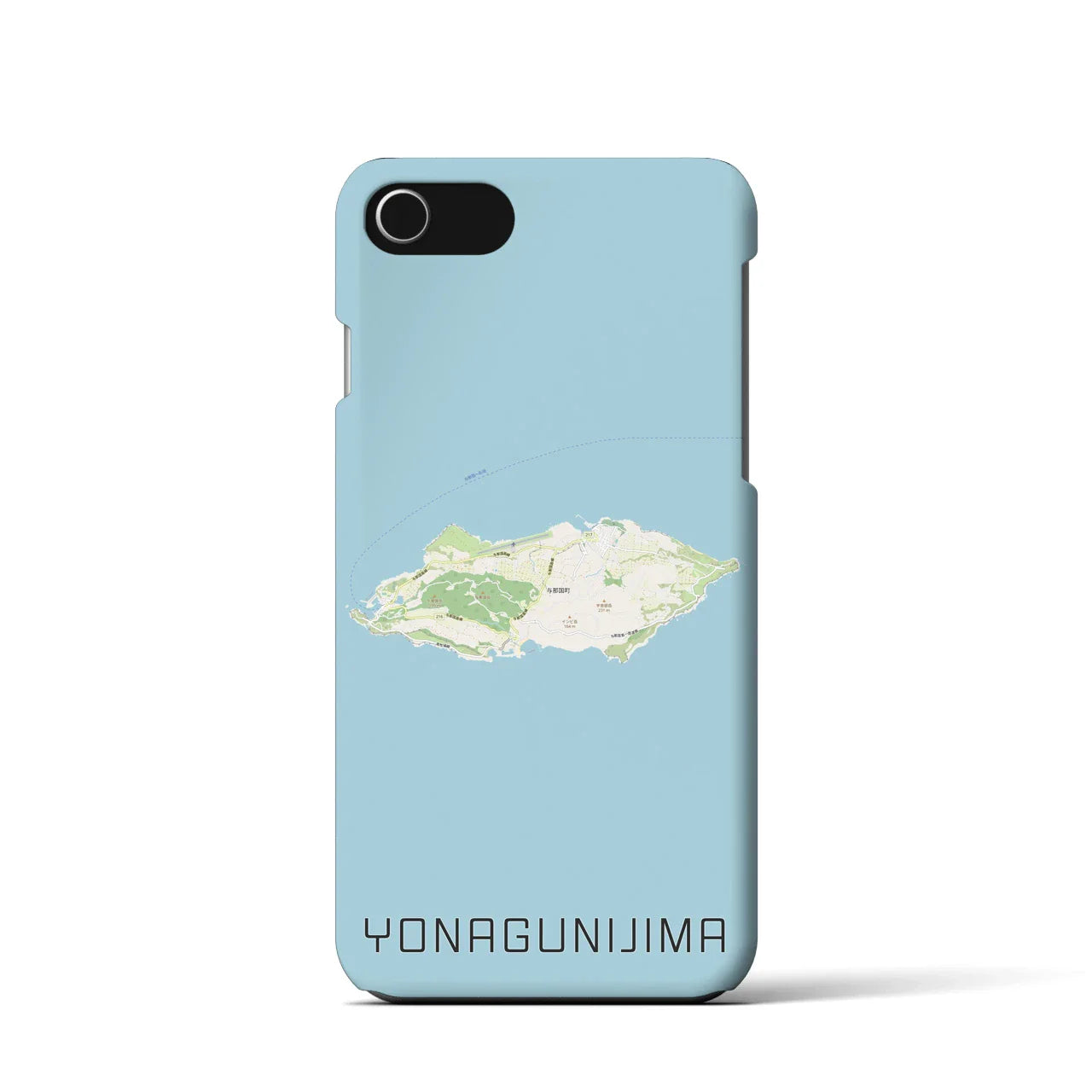 【与那国島(沖縄県)】地図柄iPhoneケース(バックカバータイプ)