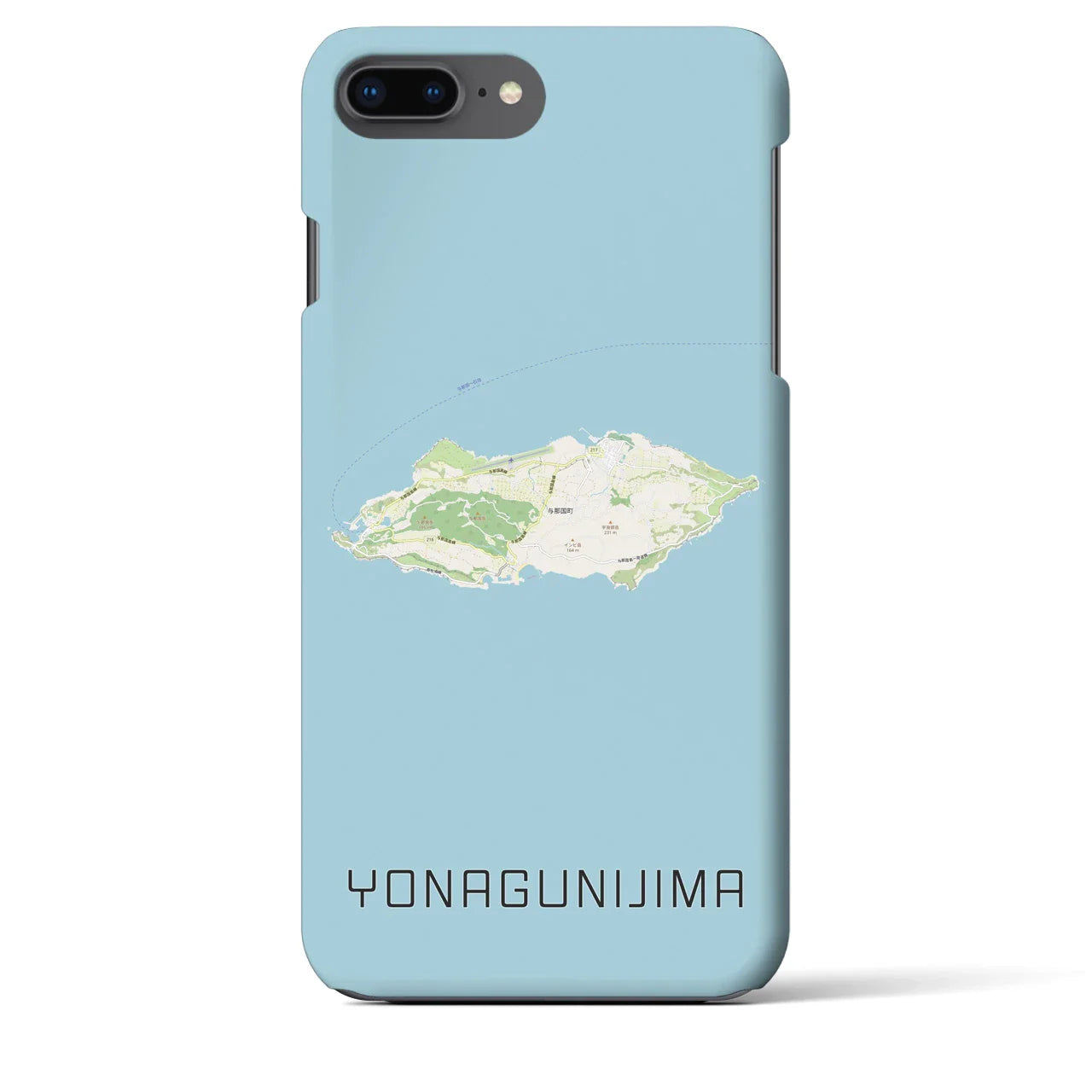 【与那国島(沖縄県)】地図柄iPhoneケース(バックカバータイプ)